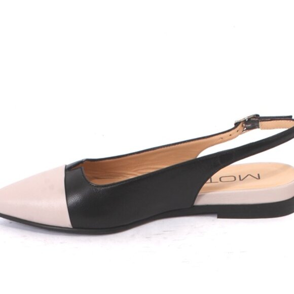 Amazon.com | Moyilishan Bows Slingback Heels for Women  MOT-CLe 2885 Beige Black Leather Pointy Slingbacks Heel Sandals